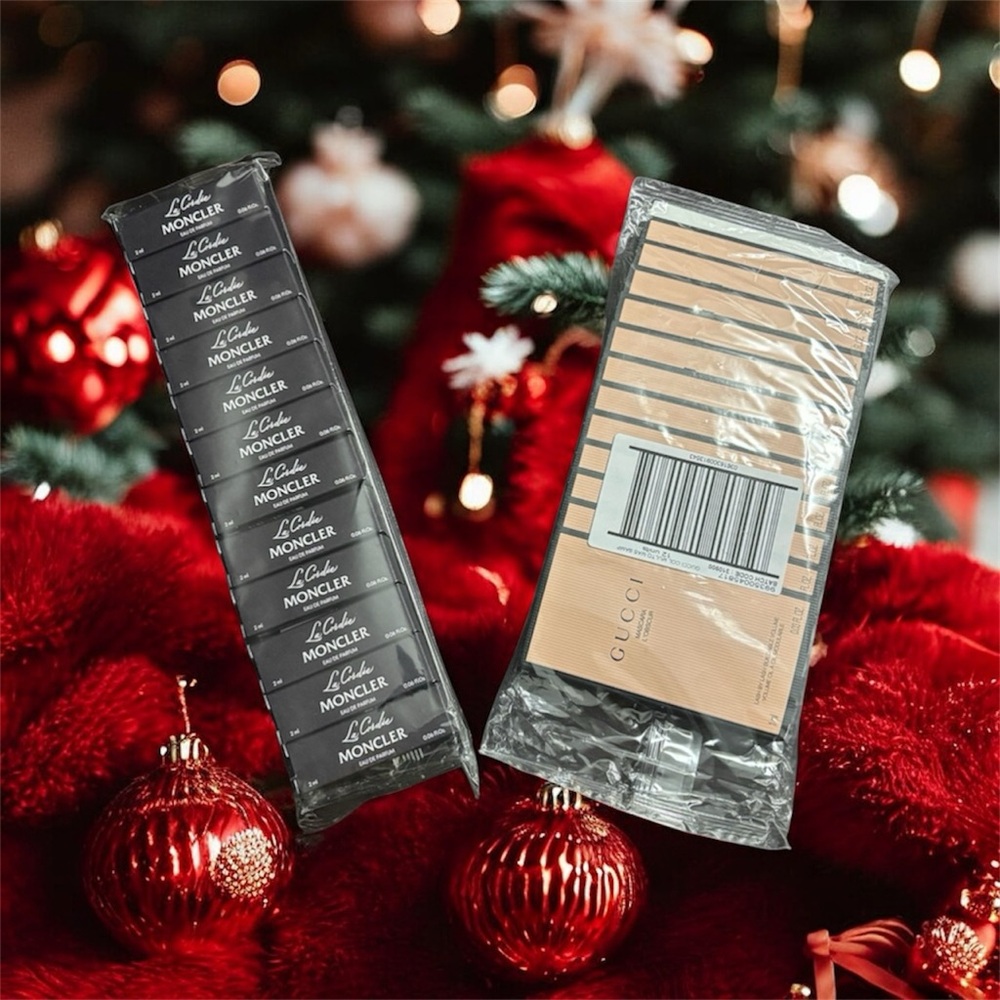 Moncler La Cordée & Gucci Bk Mascara L’Obscur Sample Packs Xmas Stocking Stuffer